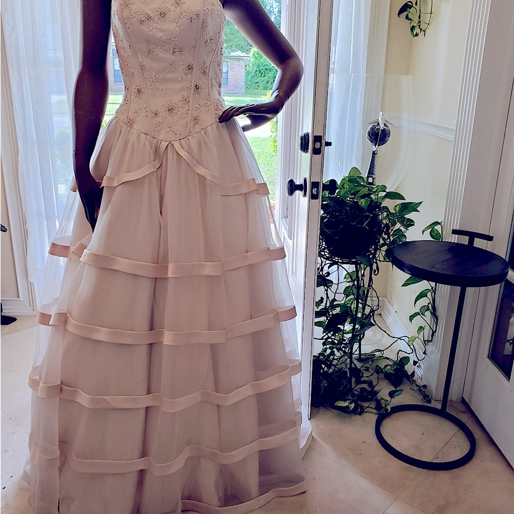 WEDDING or PROM or QUINCEANERA DRESS / $200 OBO / Size - 8 / Color - Champagne